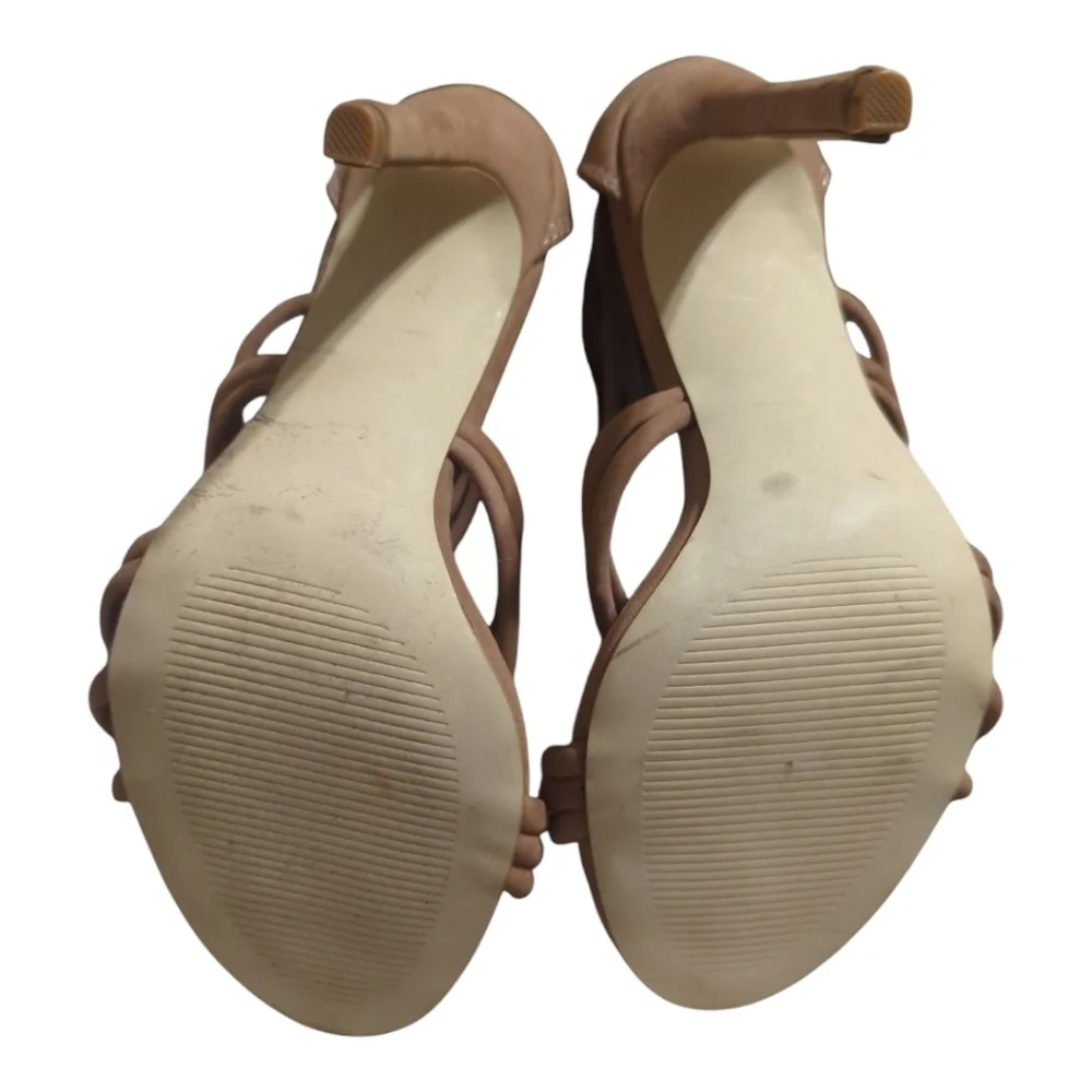 Steve Madden Santi Strappy Dress Sandals, Camel Leather LNC